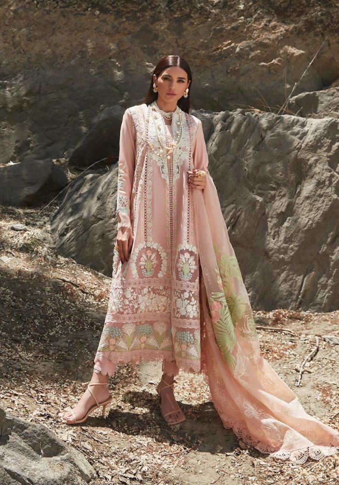 Luxury Lawn Design Unstitched Embroidered 3 Piece - Chikkankari Affair - KS014